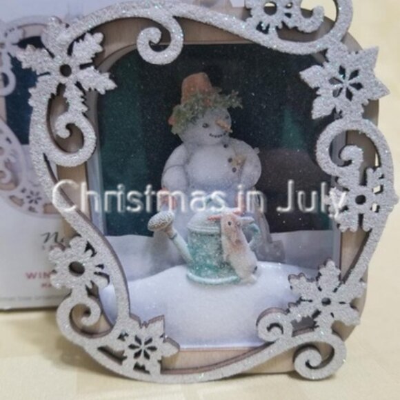 Hallmark 2024 Winter Wonder Marjolein Bastin Snowman Christmas Ornament - Picture 1 of 2